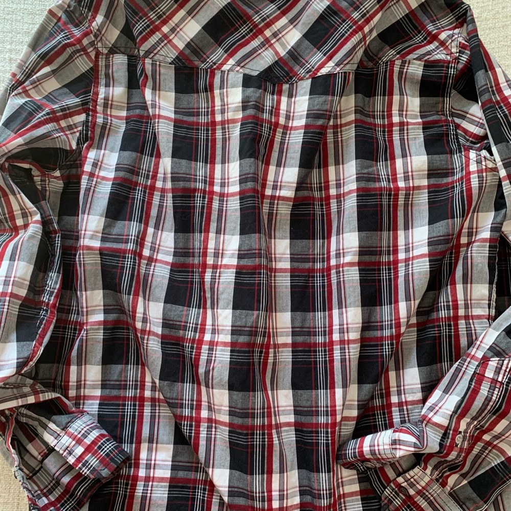 Helix men’s button down plaid shirt XL - Picture 7 of 8